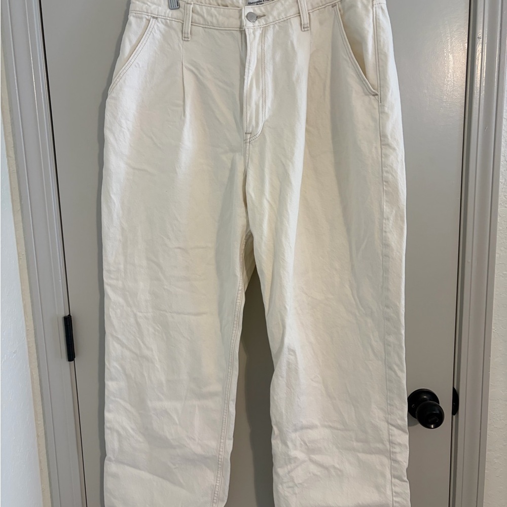 Abercrombie & Fitch Tan High Rise Pants